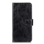 Θήκη Xiaomi Redmi Note 10 4G / Note 10S / Poco M5s Βιβλίο Μαύρο Retro Crazy Horse Texture Horizontal Flip Case Black