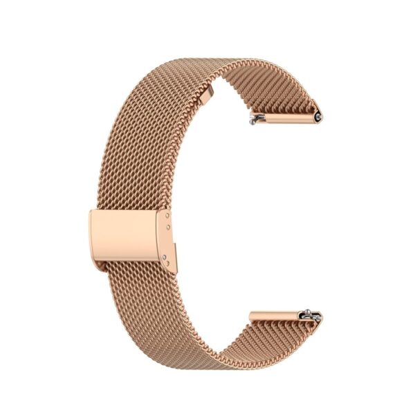 Λουράκι Huawei GT / GT 2 46mm / Galaxy Watch 46mm / Fossil Fossil Gen 5 Carlyle Ροζ - Χρυσό Stainless Steel Mesh Wrist Strap