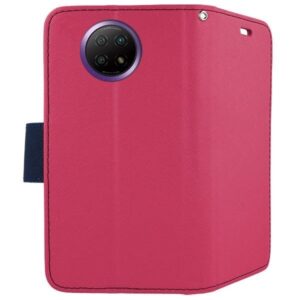 Θήκη Xiaomi Redmi Note 9T Βιβλίο Φούξια - Μπλε Fancy Book Case Telone Fuchsia - Navy