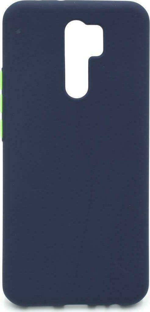 Θήκη Xiaomi Redmi 9 Σιλικόνης Σκούρο Μπλε Solid Silicone Case Navy