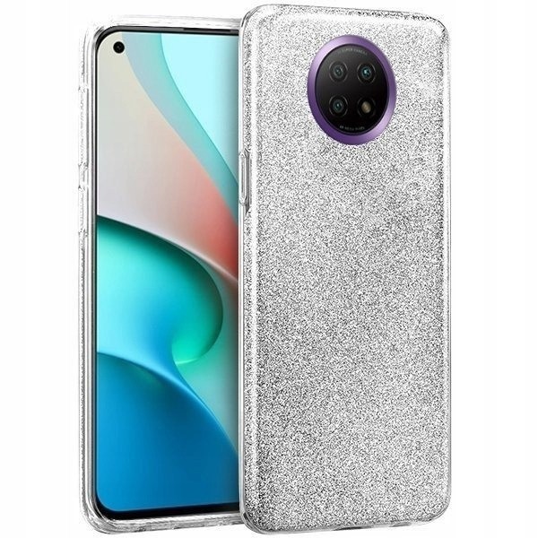 Θήκη Xiaomi Redmi Note 9T Σιλικόνης Ασημί Shining Silicone Case Silver