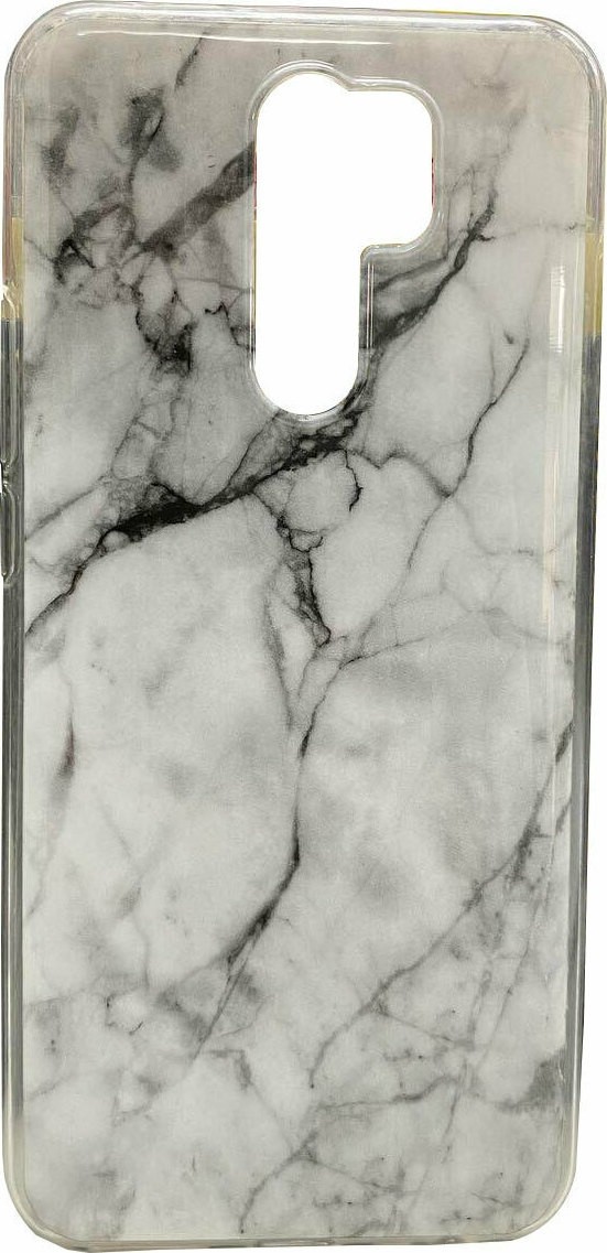 Θήκη Xiaomi Redmi 9 Σιλικόνης Μάρμαρο Wozinsky Marble TPU Silicone Case White