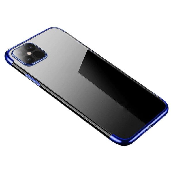 Θήκη Xiaomi Mi 11 Σιλικόνης Διάφανη - Μπλε Clear Color Case Gel TPU Electroplating Frame Cover Blue Θήκη Xiaomi Mi 11 Σιλικόνης Διάφανη - Μπλε Clear Color Case Gel TPU Electroplating Frame Cover Blue