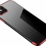 Θήκη Xiaomi Redmi 9T / Xiaomi Poco M3 Σιλικόνης Διάφανη - Κόκκινη Clear Color Case Gel TPU Electroplating Frame Cover Red