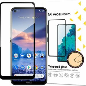 Nokia 5.4 Προστατευτικό Τζαμάκι Μαύρο Wozinsky Full Glue Full Screen Tempered Glass Black