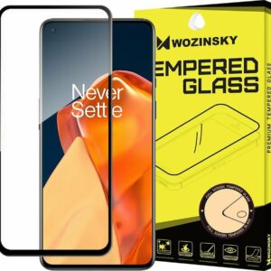 OnePlus 9 Προστατευτικό Τζαμάκι Μαύρο Wozinsky Full Glue Full Screen Tempered Glass Black