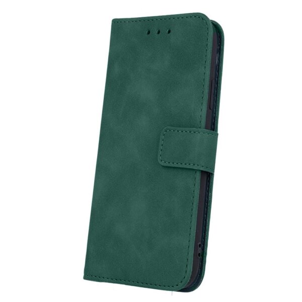 Tel1 iPhone 13 Pro Max Velvet Θήκη Βιβλίο - Dark Green