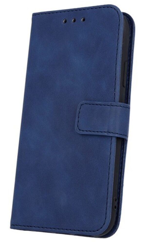 Tel1 iPhone 13 Pro Smart Velvet Θήκη Βιβλίο - Blue