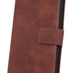 Tel1 iPhone 13 Pro Smart Velvet Θήκη Βιβλίο - Brown