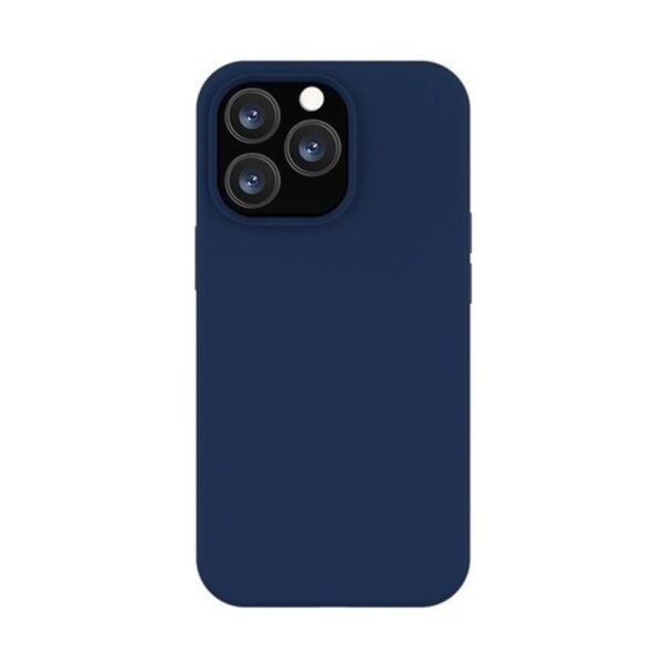 Forcell iPhone 13 Pro Max Slim Fit Liquid Θήκη Σιλικόνης - Blue