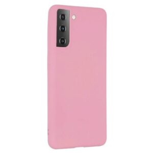 Forcell Samsung Galaxy S21 5G Soft Flexible Rubber Θήκη Σιλικόνης - Pink
