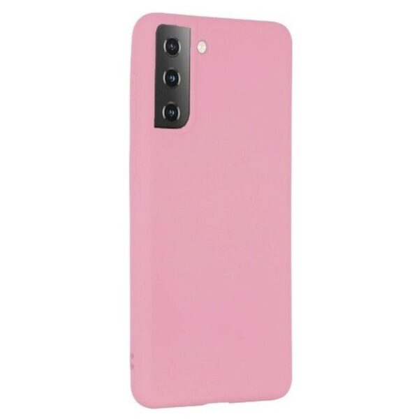 Forcell Samsung Galaxy S21 5G Soft Flexible Rubber Θήκη Σιλικόνης - Pink