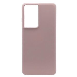 Forcell Samsung Galaxy S21 Ultra 5G Matte Θήκη Σιλικόνης - Powder Pink
