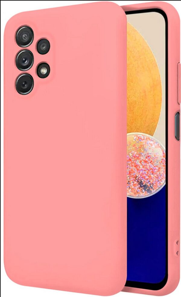 Forcell Samsung Galaxy A32 4G Slim Fit Liquid Θήκη Σιλικόνης - Pink