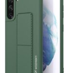 Wozinsky Samsung Galaxy S21 5G Kickstand Case Θήκη Σιλικόνης - Dark Green