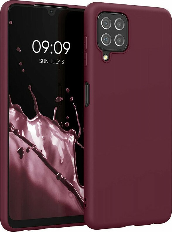 Θήκη Samsung Galaxy A22 4G / M32 4G Σιλικόνης Μπορντώ Matt TPU Silicone Case Bordeaux