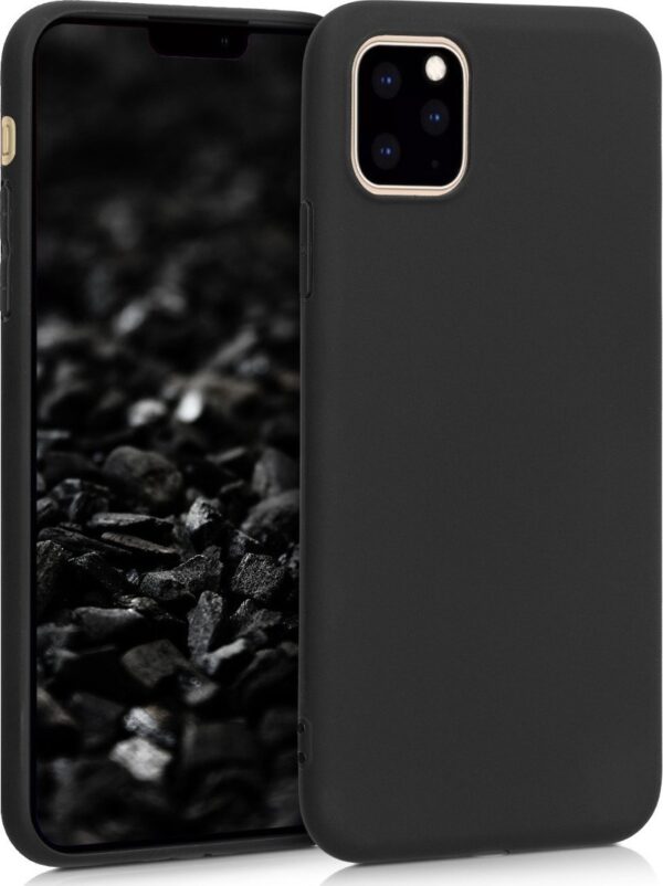 Θήκη iPhone 11 Pro Σιλικόνης Μαύρη Matt TPU Silicone Case Black