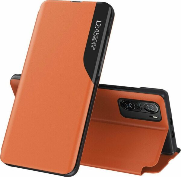 Θήκη Xiaomi Poco F3 / Mi 11i Βιβλίο Πορτοκαλί Eco Leather View Case Orange