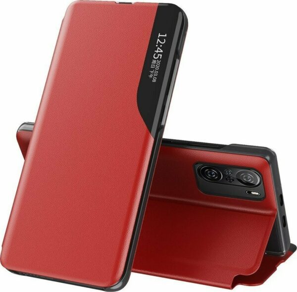 Θήκη Xiaomi Poco F3 / Mi 11i Βιβλίο Κόκκινο Eco Leather View Case Red