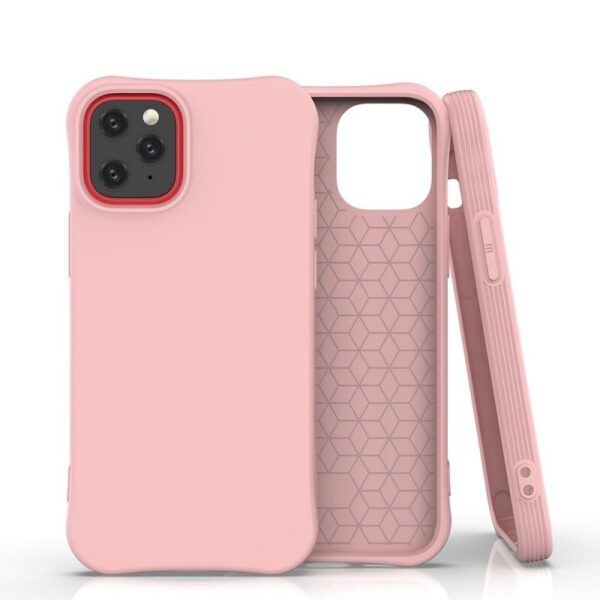 Θήκη iPhone 12 / 12 Pro Σιλικόνης Ροζ Soft Color Silicone Case Pink