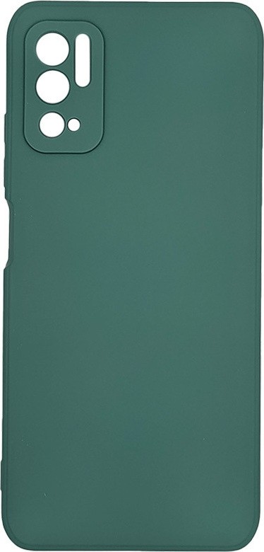 Θήκη Xiaomi Redmi Note 10 5G / Poco M3 Pro 5G Σιλικόνης Σκούρο Πράσινη Slim Fit Liquid Silicone Case Forest Green