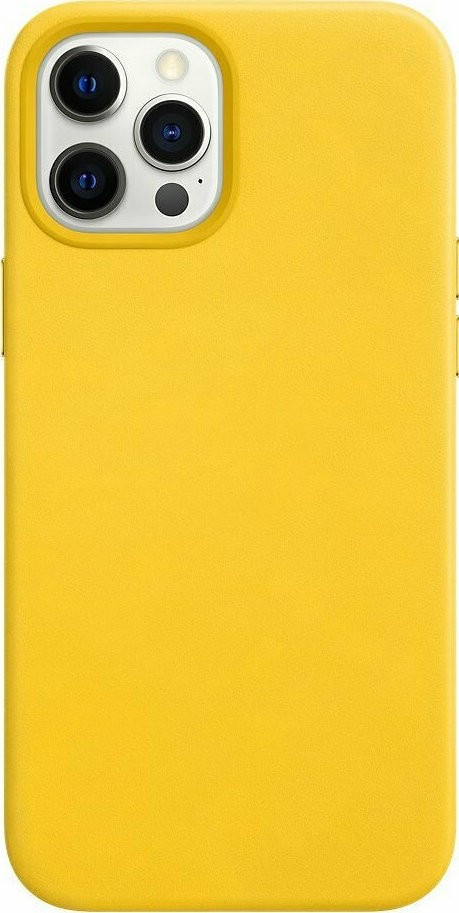 Θήκη iPhone 12 mini Κίτρινη Eco Leather Case Yellow