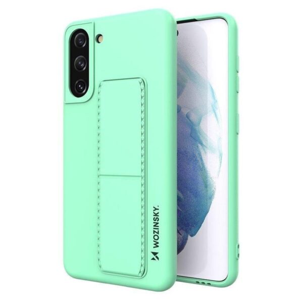 Wozinsky Samsung Galaxy S21 5G Kickstand Flexible Cover With Stand Θήκη Σιλικόνης - Mint