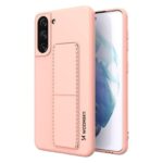 Wozinsky Samsung Galaxy S21 5G Kickstand Flexible Cover With Stand Θήκη Σιλικόνης - Rose Gold