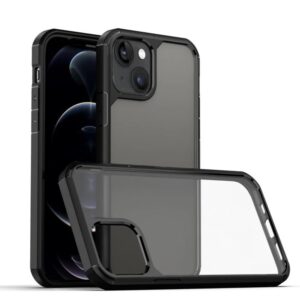 Forcell iPhone 13 mini Θήκη Σκληρή Με Πλαίσιο Διάφανη - Black