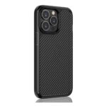 Forcell iPhone 13 Pro Carbon Fiber Θήκη Σιλικόνης - Black