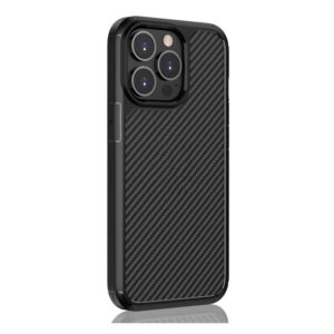 Forcell iPhone 13 Pro Carbon Fiber Θήκη Σιλικόνης - Black