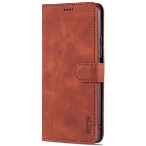 AZNS Xiaomi Poco F3 / Mi 11i Sheepskin Texture Horizontal Flip Θήκη Βιβλίο - Brown