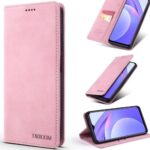 TAOKKIM Xiaomi Poco F3 / Mi 11i Retro Matte Θήκη Βιβλίο - Pink