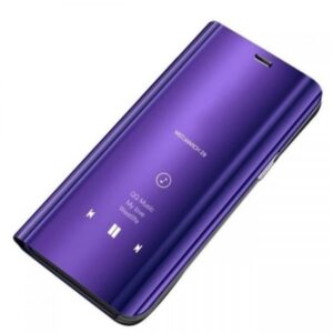 Tel1 Xiaomi Mi 10 Lite 5G Clear View Θήκη Βιβλίο - Purple