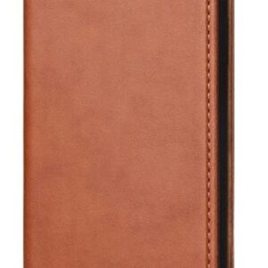 iPhone XR Θήκη Βιβλίο Καφέ Dermis Texture PU Horizontal Flip Leather Case Brown