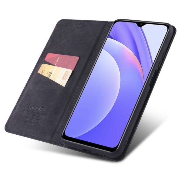 Θήκη Xiaomi Poco F3 / Mi 11i Βιβλίο Μαύρο TAOKKIM Retro Matte Case with Holder & Card Slots Black