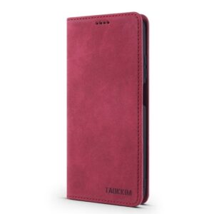 Θήκη Xiaomi Poco F3 / Mi 11i Βιβλίο Κόκκινο TAOKKIM Retro Matte Case with Holder & Card Slots Red