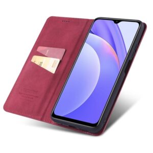Θήκη Xiaomi Poco F3 / Mi 11i Βιβλίο Κόκκινο TAOKKIM Retro Matte Case with Holder & Card Slots Red