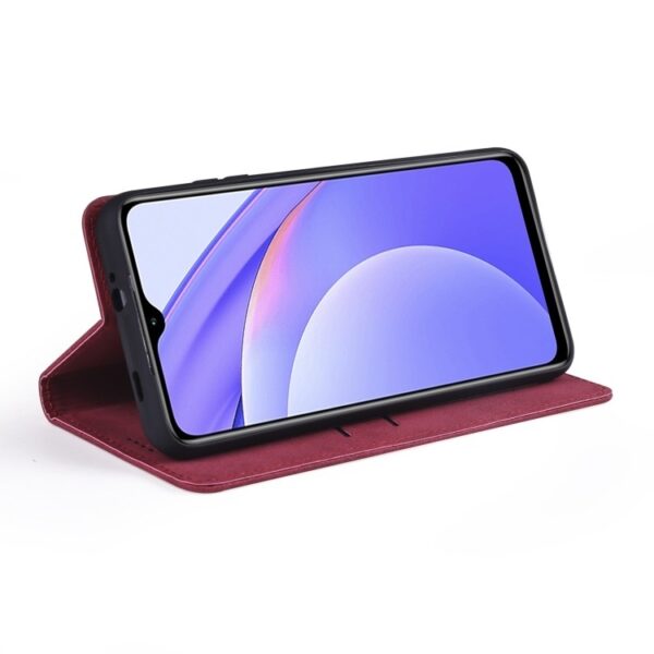 Θήκη Xiaomi Poco F3 / Mi 11i Βιβλίο Κόκκινο TAOKKIM Retro Matte Case with Holder & Card Slots Red