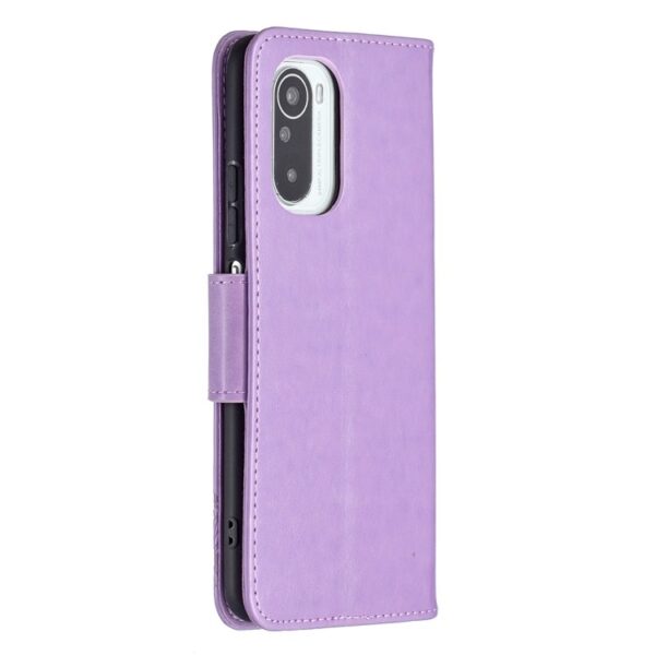 Θήκη Xiaomi Redmi Note 9S / 9 Pro / 9 Pro Max Βιβλίο Μωβ Πεταλούδες Butterflies Embossing Pattern Horizontal Flip Case Purple