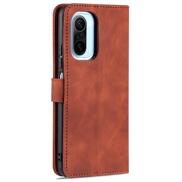 Θήκη Xiaomi Poco F3 / Mi 11i Βιβλίο Καφέ AZNS Sheepskin Texture Horizontal Flip Case Brown