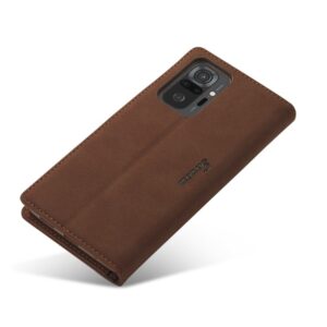 Θήκη Xiaomi Mi 11i / Poco F3 Βιβλίο Καφέ Forwenw F1 Series Matte Strong Magnetism Horizontal Flip Case Brown