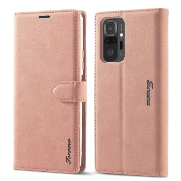 Θήκη Xiaomi Mi 11i / Poco F3 Βιβλίο Ροζ-Χρυσό Forwenw F1 Series Matte Strong Magnetism Horizontal Flip Case Rose-Gold