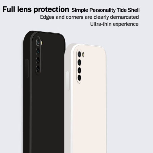 Θήκη Xiaomi Redmi Note 8 / Note 8 2021 Σιλικόνης Σκούρο Πράσινη Solid Color Imitation Liquid Silicone Straight Edge Dropproof Da