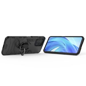 Σκληρή Θήκη Xiaomi Mi 11 Lite 4G / Mi 11 Lite 5G Μαύρη Με Σταντ Shockproof PC + TPU Case with Magnetic Ring Holder Black