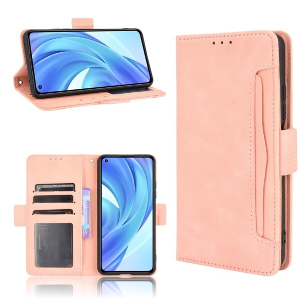Θήκη Βιβλίο Xiaomi Mi 11 Lite 4G / Mi 11 Lite 5G Ροζ Style Skin Feel Calf Pattern Wallet Stand Pink