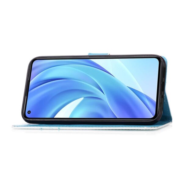 Θήκη Xiaomi Mi 11 Lite 4G / Mi 11 Lite 5G Βιβλίο Κύματα Colored Drawing Pattern Plain Weave Horizontal Flip Case Waves And Sun