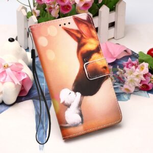 Θήκη Xiaomi Mi 11 Lite 4G / Mi 11 Lite 5G Βιβλίο Φιλί Colored Drawing Pattern Plain Weave Horizontal Flip Case Hound Kiss