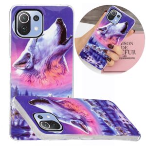 Θήκη Xiaomi Mi 11 Lite 4G / Mi 11 Lite 5G Σιλικόνης Επτά Λύκοι Luminous TPU Soft Protective Case Seven Wolves