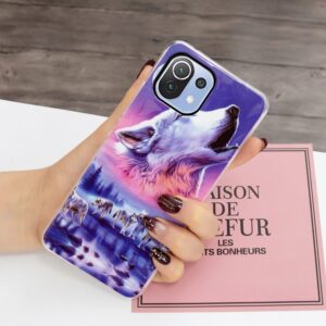 Θήκη Xiaomi Mi 11 Lite 4G / Mi 11 Lite 5G Σιλικόνης Επτά Λύκοι Luminous TPU Soft Protective Case Seven Wolves